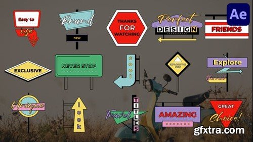 Videohive Signs and Pointers Titles for After Effects 47963885