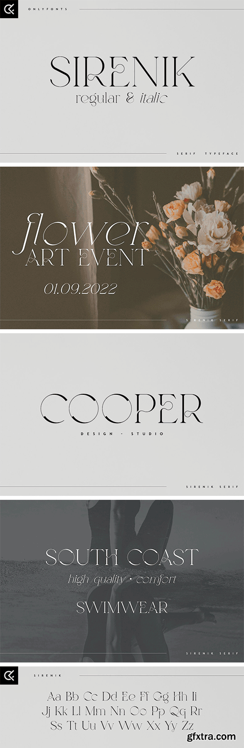 Sirenik - Elegant Serif Typeface