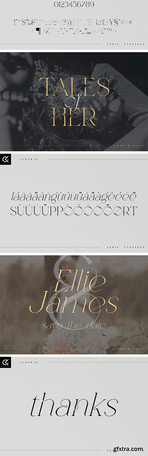 Sirenik - Elegant Serif Typeface