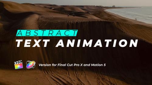 Videohive - Abstract Text Animation | Final Cut Pro - 46837389 - 46837389