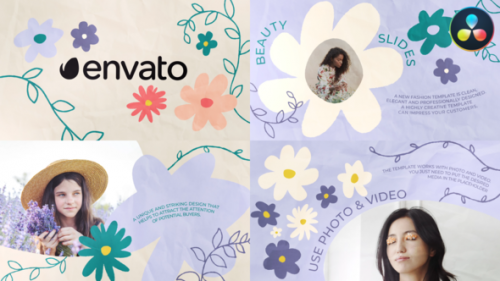 Videohive - Flowers Slides | DaVinci Resolve - 47767267 - 47767267