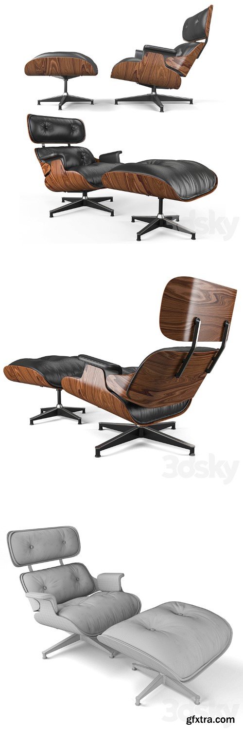 eames lounge chair & ottoman