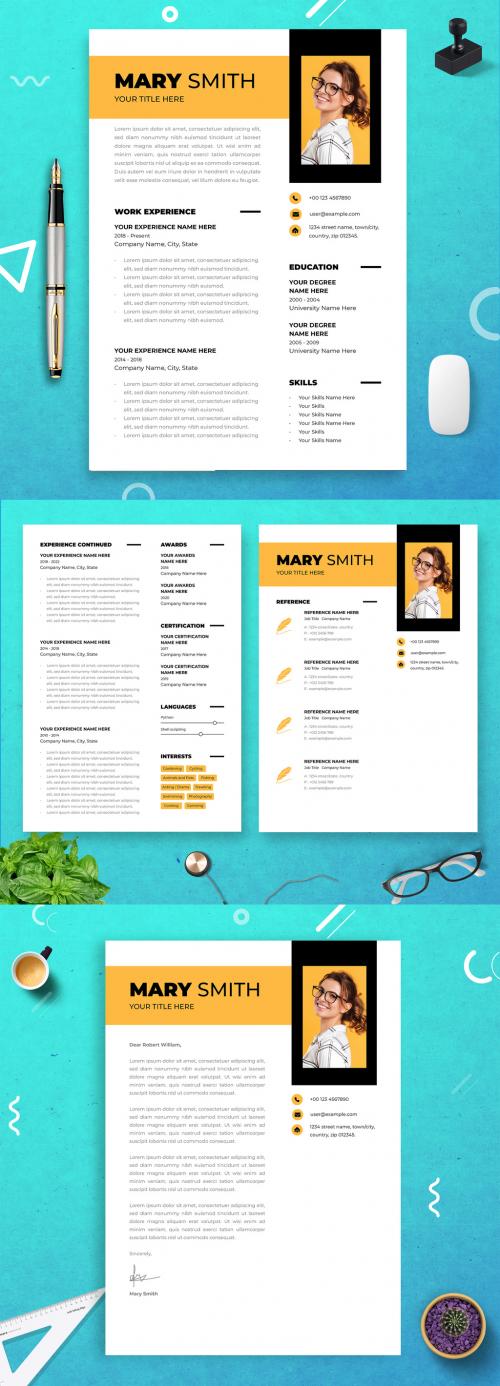 Stylish Resume Template 640542074