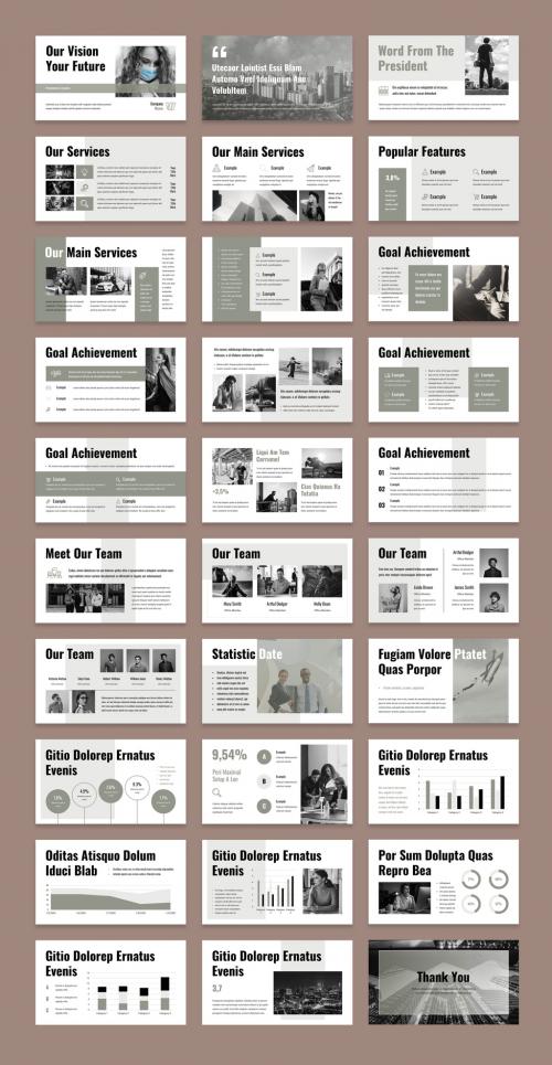 Modern Business Presentation Template 640538291