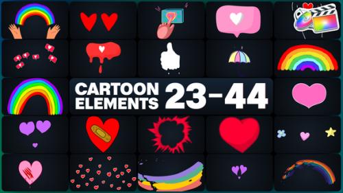 Videohive - Cartoon Elements for FCPX - 47925276 - 47925276