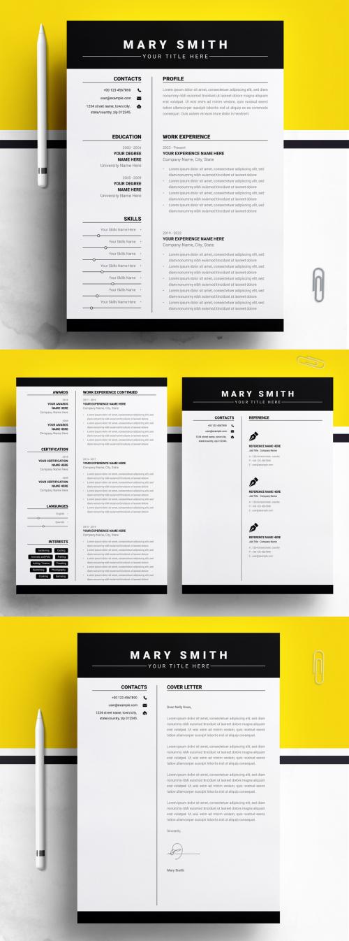 Executive Resume and Cover Letter Layout 640541810