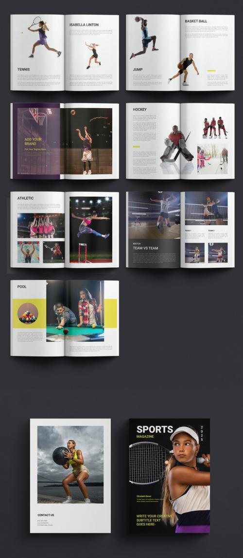 Sports Magazine Template 640113597