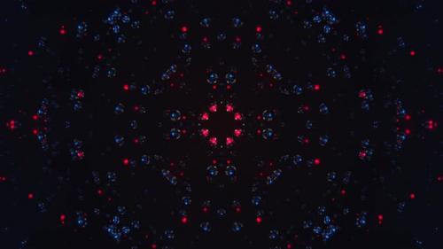 Videohive - Black background with red circles . Kaleidoscope VJ loop - 47960174 - 47960174