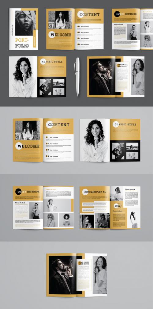 Minimal Portfolio Brochure Layout 640538248