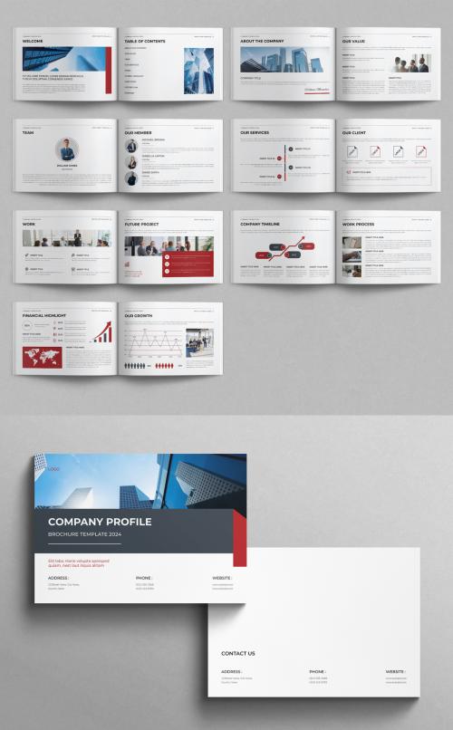 Company Profile Template Landscape 640113540