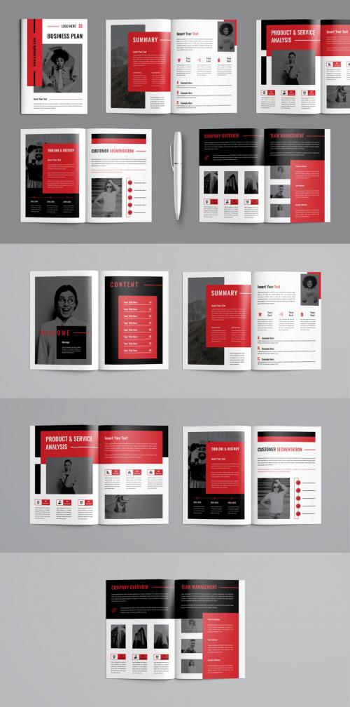 Business Plan Bifold Brochure Layout 640538239