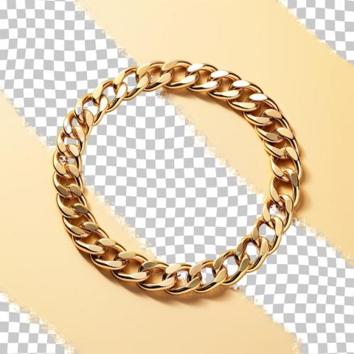 Premium PSD | Isolated round gold chain Premium PSD