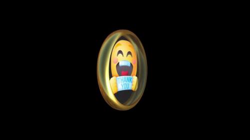 Videohive - Emoji Thank You Transparent Background - 47960580 - 47960580