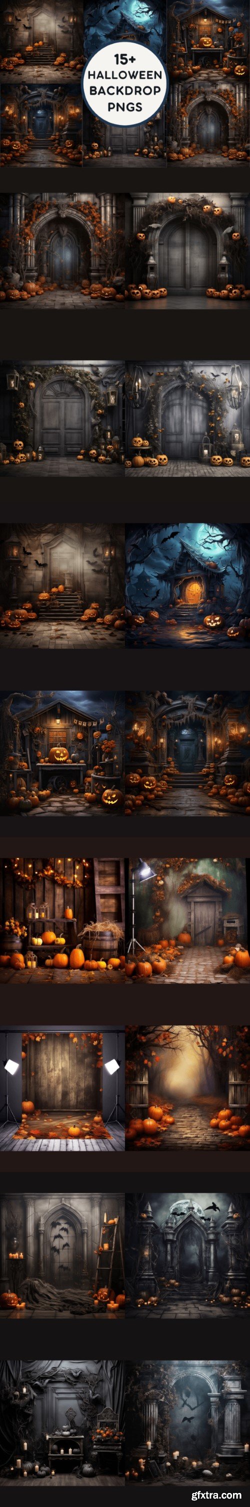 15+ Halloween Backdrop PNGS