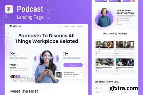 Rodcast Podcast Landing Page Figma SGCCGLC