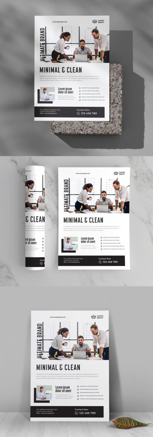 Minimal Corporate Flyer Template 640005525