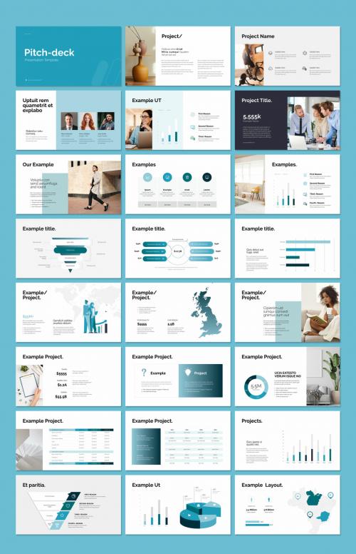 A4 Pitch Deck Presentation Layout 639871170