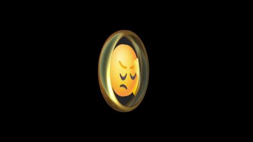 Videohive - Emoji Frustrated Transparent Background - 47960601 - 47960601