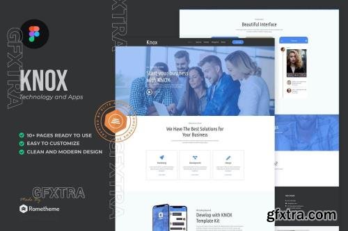 Knox - Technology & Apps Figma Template JYRLT64