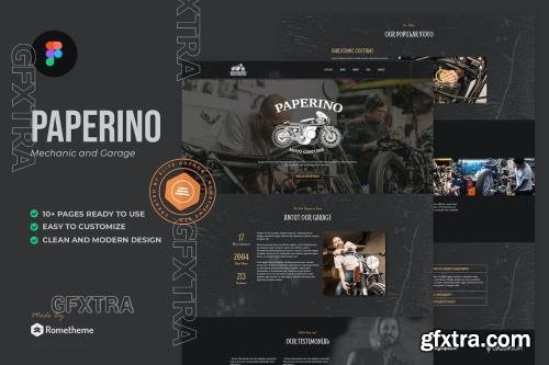 Paperino Garage - Mechanic Figma Template Y9L7M62