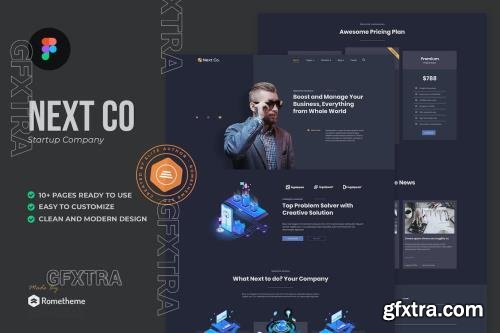 Next Co - Startup Company Figma Template 2H49WBU