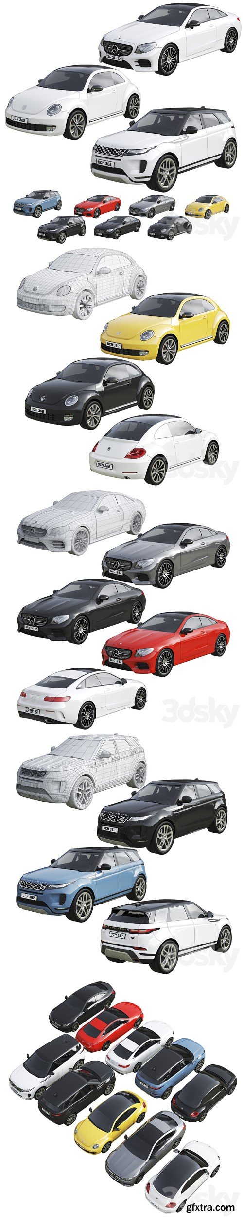 Low Poly Cars Set