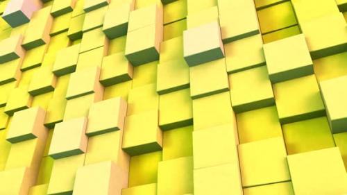 Videohive - 3D Cube Background Yellow V2 - 47961389 - 47961389