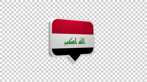 Videohive - Iraq Flag Pin Icon - 47961420 - 47961420