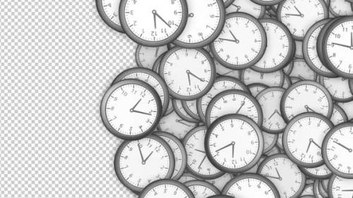 Videohive - Clocks Transition Package on Alpha Channel - 47963335 - 47963335