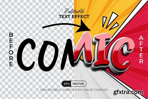 Comic Text Effect Red Shiny Style NJL3A8S