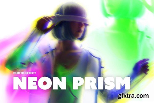 Neon Prism Photo Effect AS42CLF