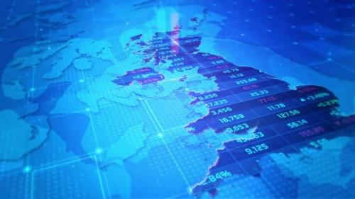 Videohive - United Kingdom stock market and economic business growth - 47967602 - 47967602
