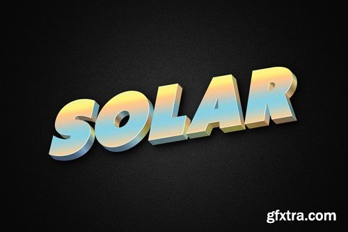 Smooth Gradient 3D Text Effect 894B542