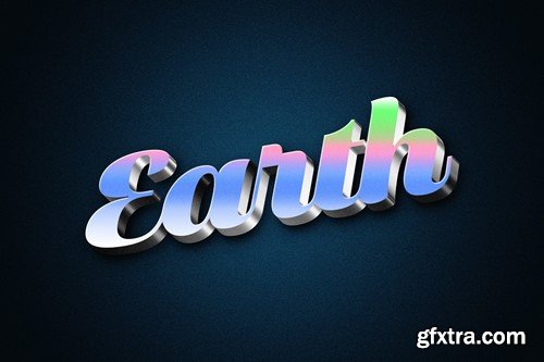 Smooth Gradient 3D Text Effect 894B542