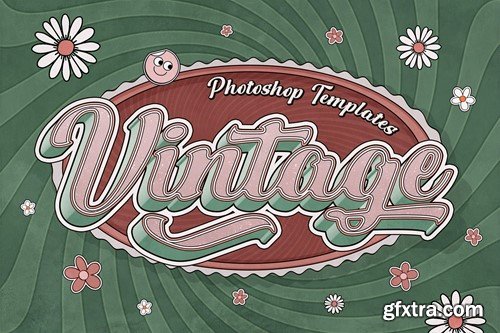 Retro Hippie Text Effects YNV8V7P