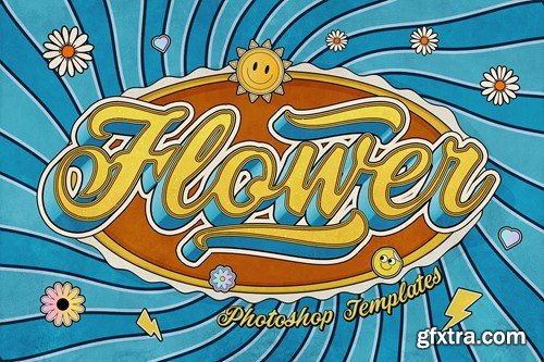 Retro Hippie Text Effects YNV8V7P