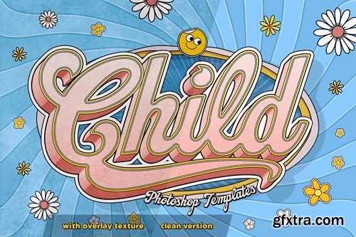 Retro Hippie Text Effects YNV8V7P