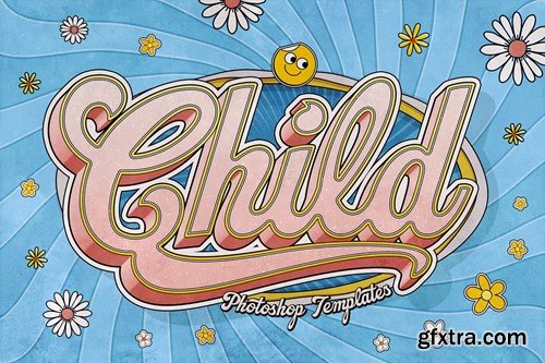 Retro Hippie Text Effects YNV8V7P