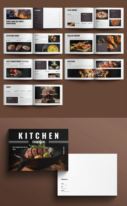 Recipe Book Creator Template Landscape 639830039