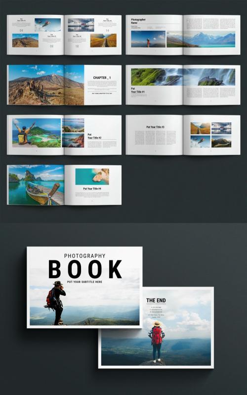 Photography Album Book Layout Landscape 639830031