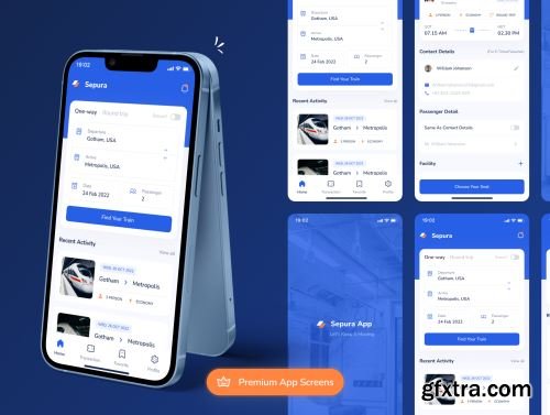 Sepura - Train Mobile App UI Kit Ui8.net