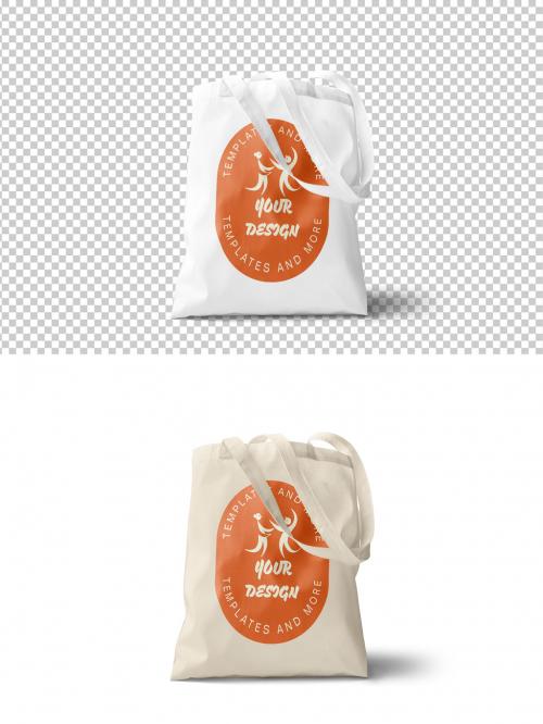 Mockup of customizable tote bag on customizable background 640125781