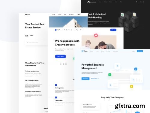 Sekawan Landing page ui kits Ui8.net