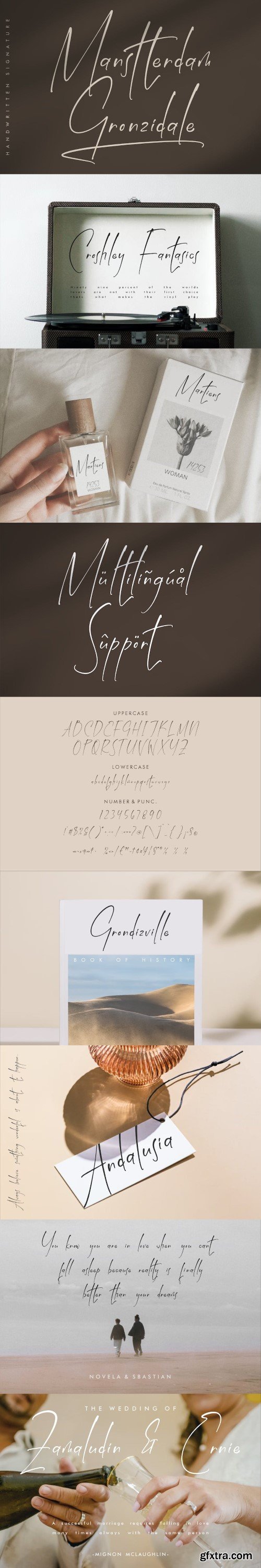 Manstterdam Gronzidale Handwritten Signature Font