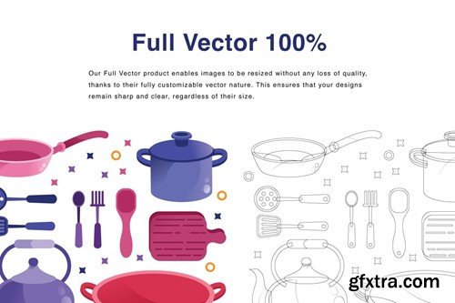 Kitchen Utensils Object Illustration EGFXTMW