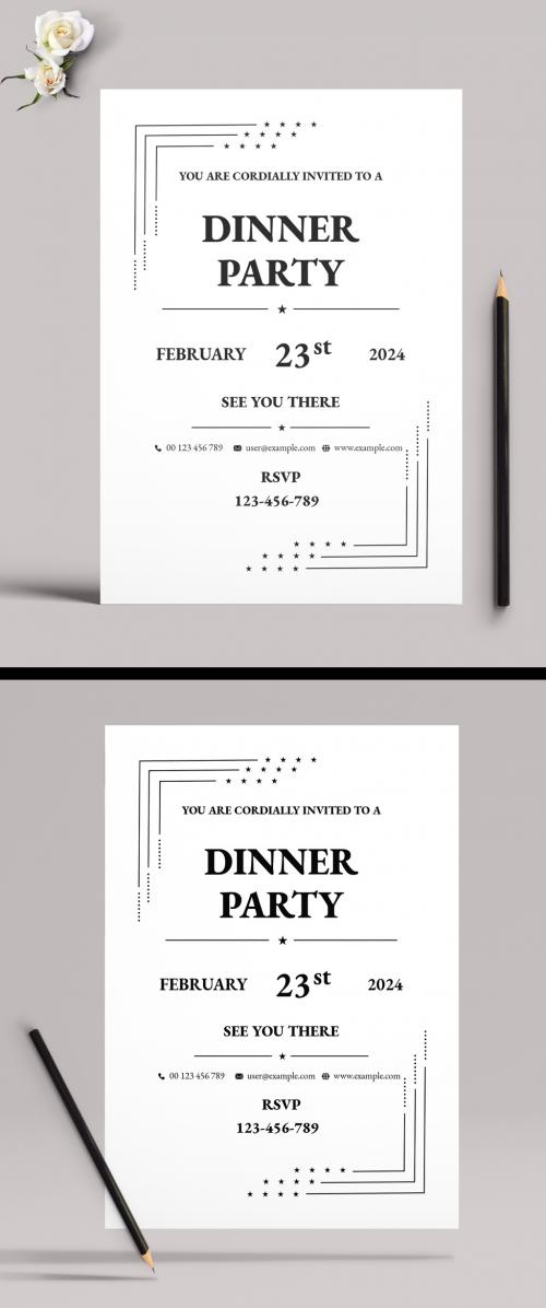 Dinner Party Invitation Card 640085358