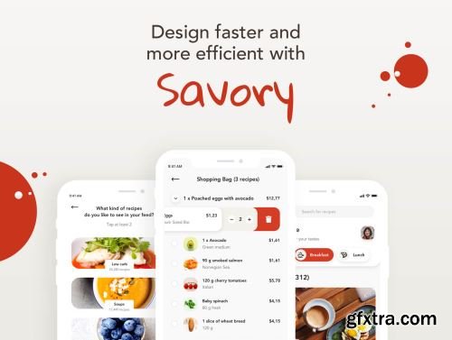 Savory - Food UI Kit Ui8.net