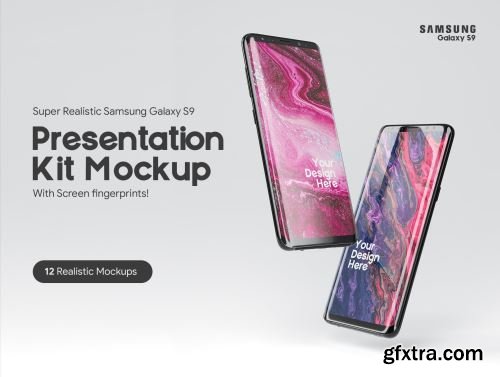 Samsung Galaxy S9 Presentation mockup Kit Ui8.net