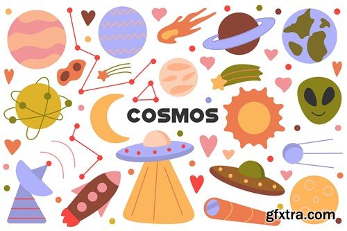 Cosmos Flat Cartoon Set NZ664HV