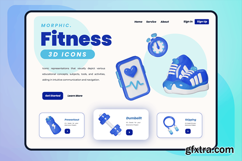 Fitness 3D Icon 3GMSFF6